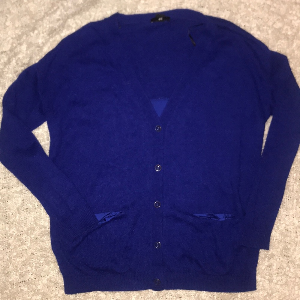 Cobalt blue cardigan